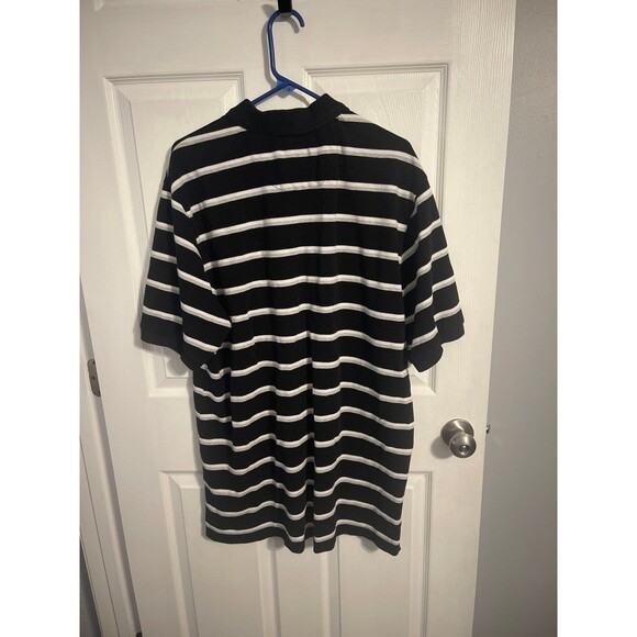 Chaps Polo Shirt Size 2XT Black/White/Gray - Picture 3 of 5